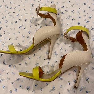 Neon Strappy Stiletto Heels